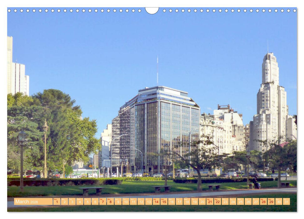 Buenos Aires - Capital on the Rio de la Plata (CALVENDO Monthly Calendar 2026)