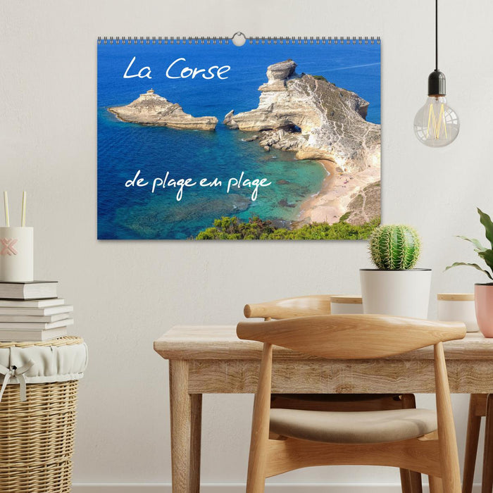 La Corse de plage en plage (CALVENDO Calendrier mensuel 2026)