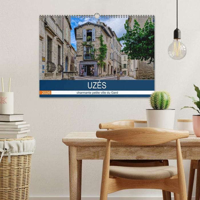 Uzès - charmante petite ville du Gard (CALVENDO Calendrier mensuel 2026)