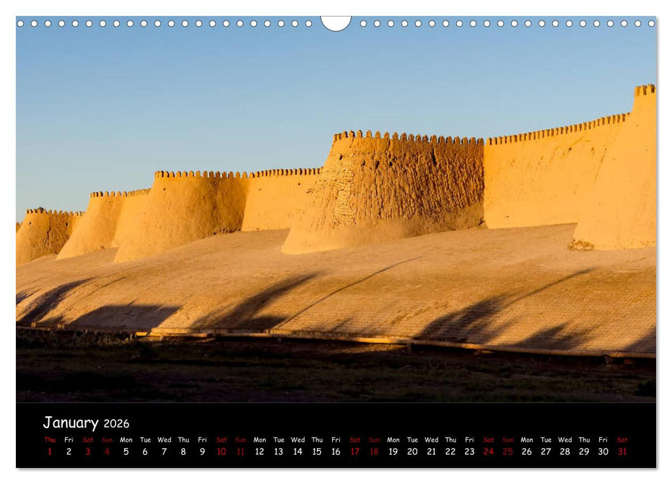 Uzbekistan Land of 1001 nights (CALVENDO Monthly Calendar 2026)