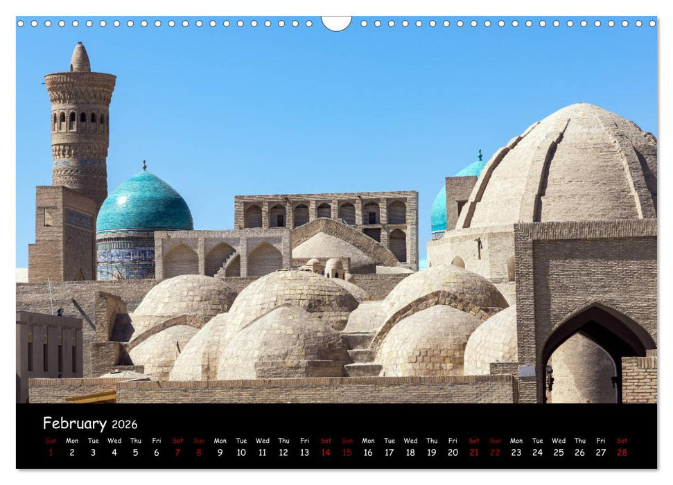 Uzbekistan Land of 1001 nights (CALVENDO Monthly Calendar 2026)