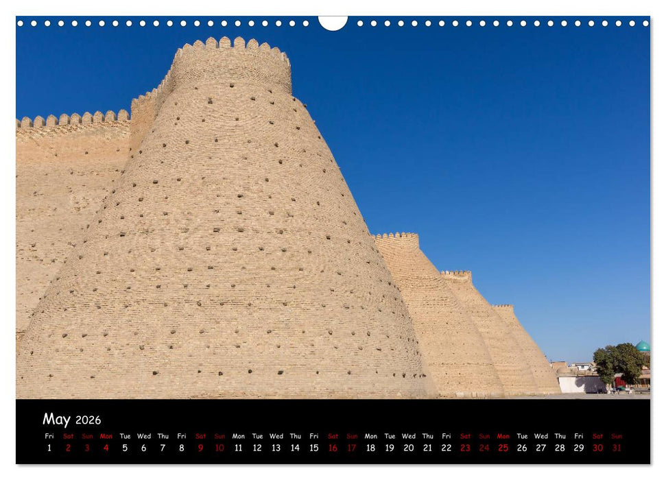 Uzbekistan Land of 1001 nights (CALVENDO Monthly Calendar 2026)