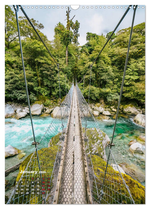 Discover New Zealand (CALVENDO Monthly Calendar 2026)