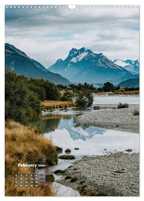 Discover New Zealand (CALVENDO Monthly Calendar 2026)