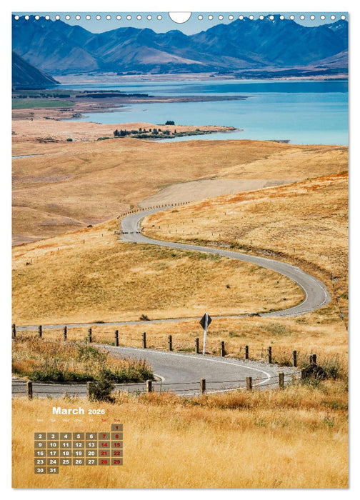 Discover New Zealand (CALVENDO Monthly Calendar 2026)