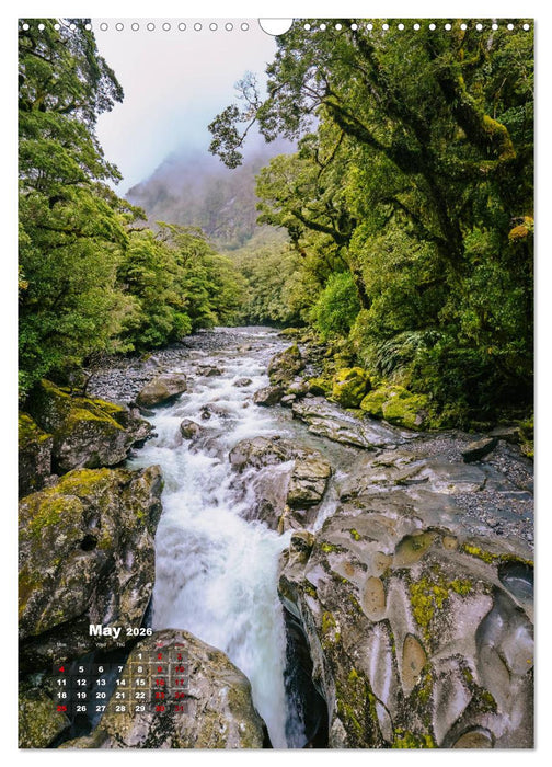 Discover New Zealand (CALVENDO Monthly Calendar 2026)