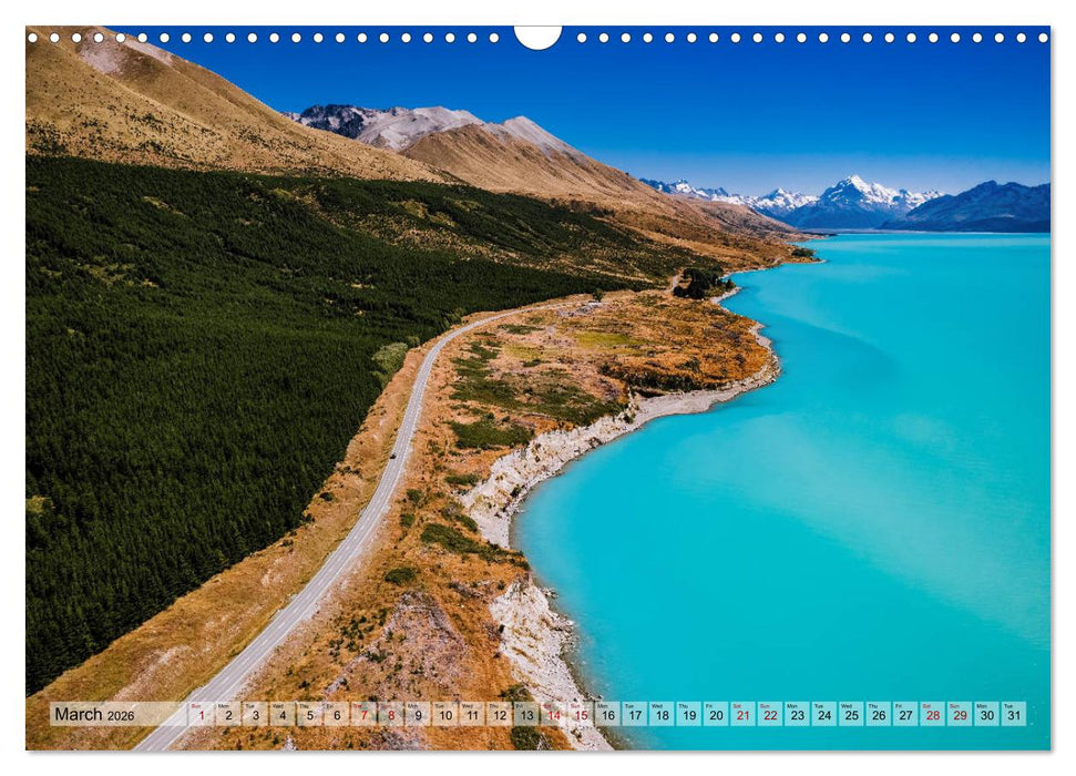 New Zealand - At the end of the world (CALVENDO Monthly Calendar 2026)