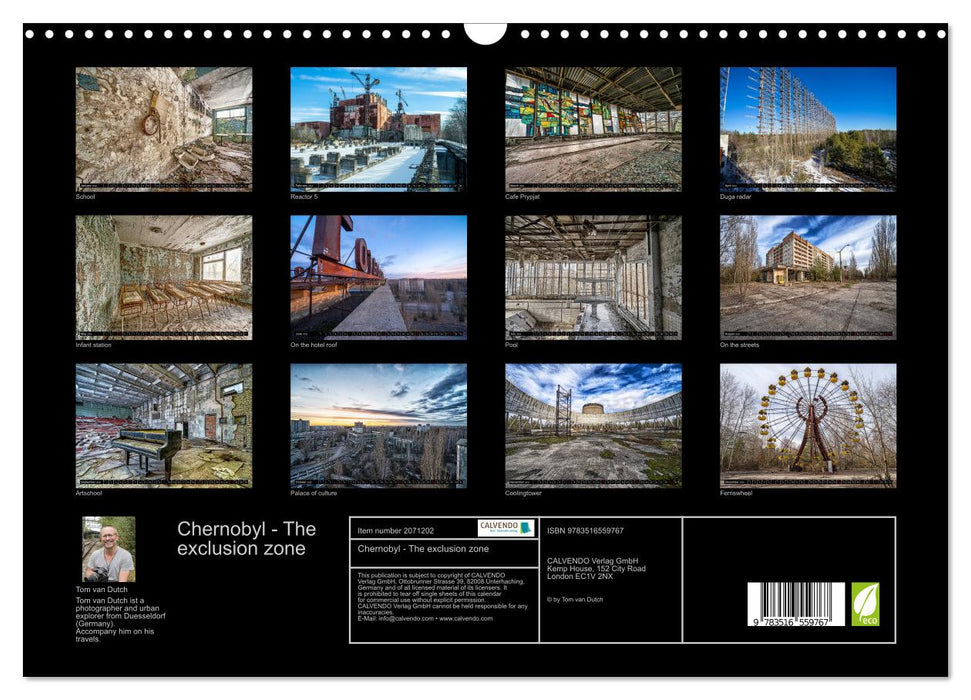 Chernobyl - The exclusion zone (CALVENDO Monthly Calendar 2026)