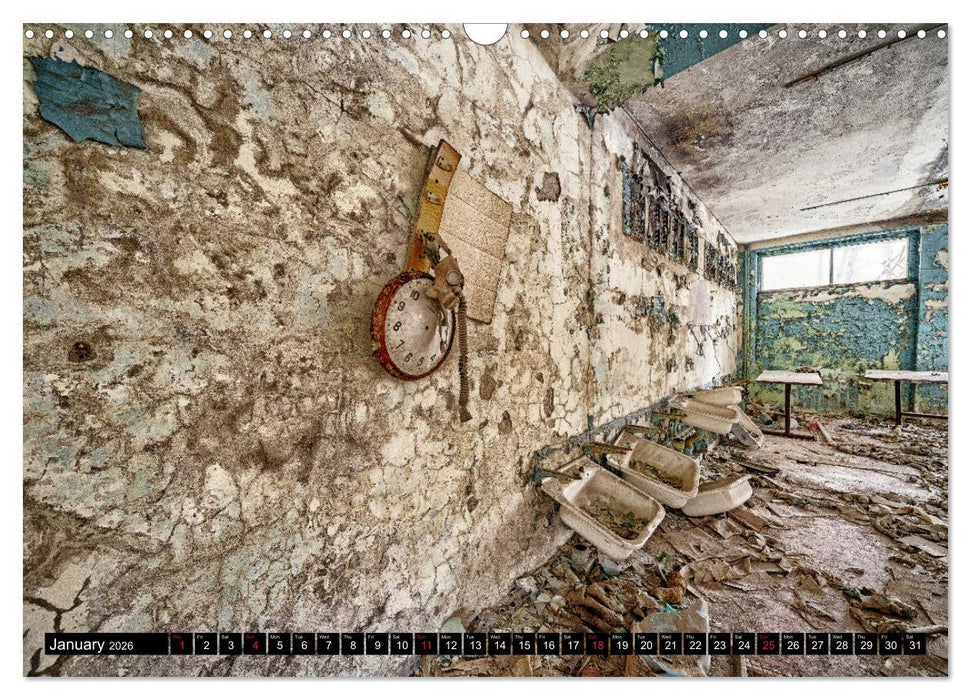Chernobyl - The exclusion zone (CALVENDO Monthly Calendar 2026)