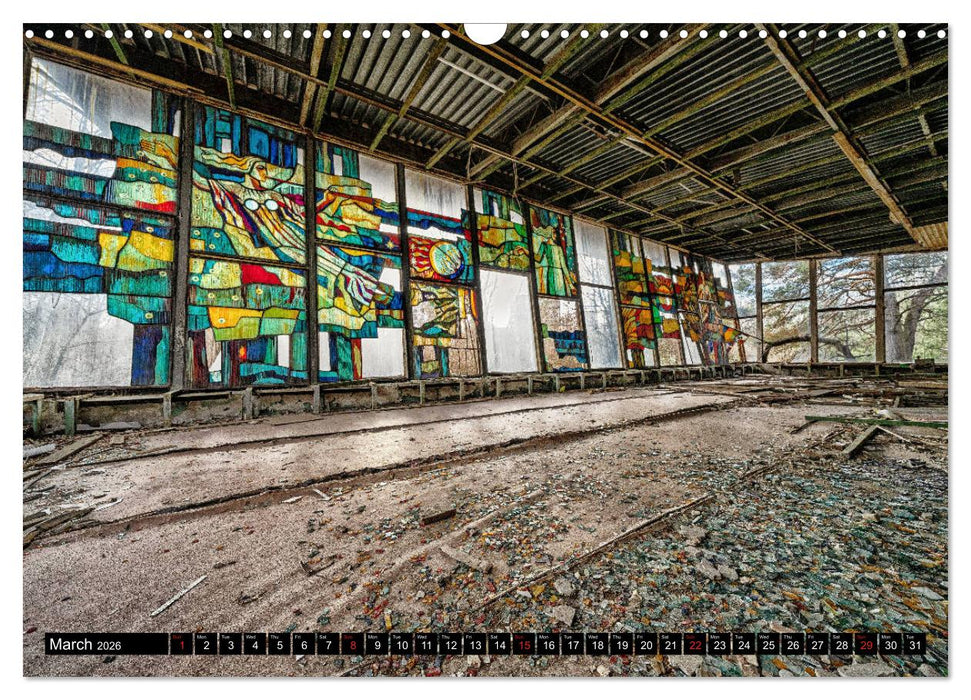 Chernobyl - The exclusion zone (CALVENDO Monthly Calendar 2026)