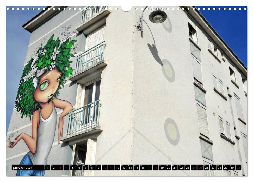 L'art des murs (CALVENDO Calendrier mensuel 2026)