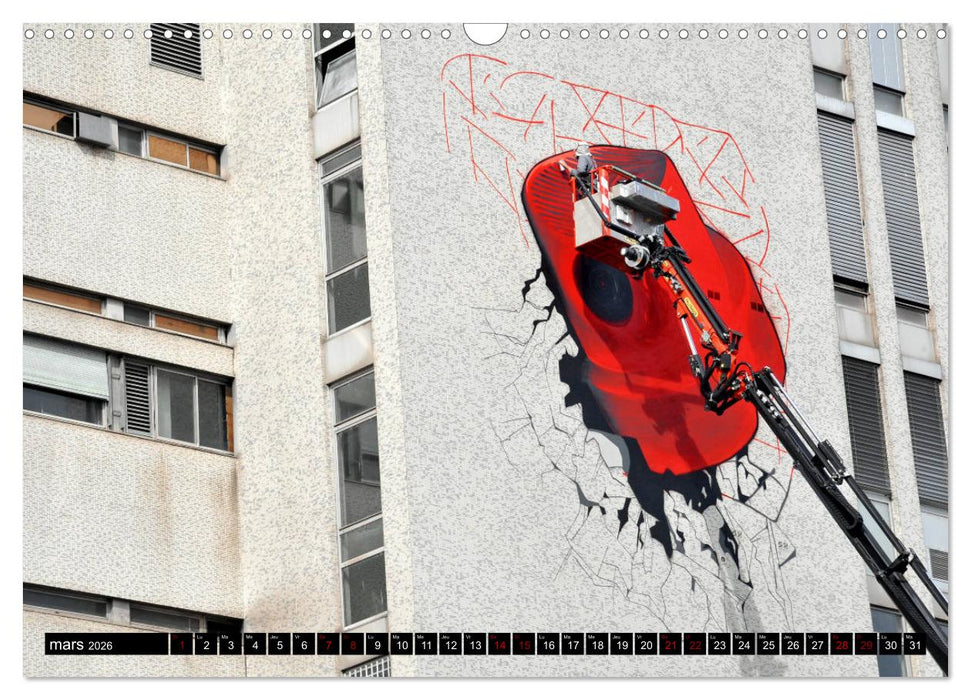 L'art des murs (CALVENDO Calendrier mensuel 2026)