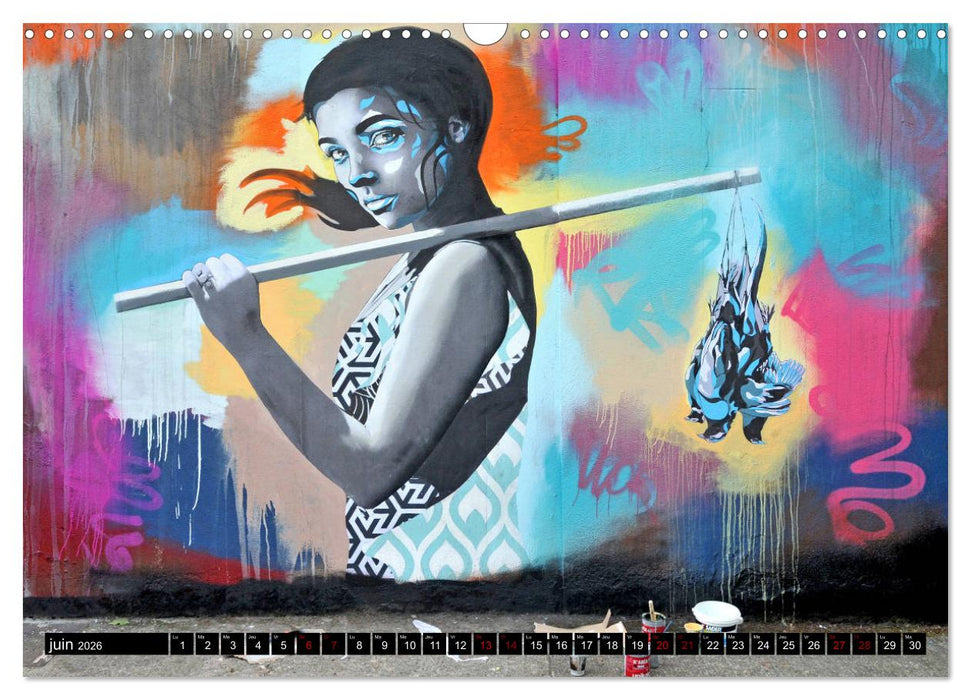 L'art des murs (CALVENDO Calendrier mensuel 2026)