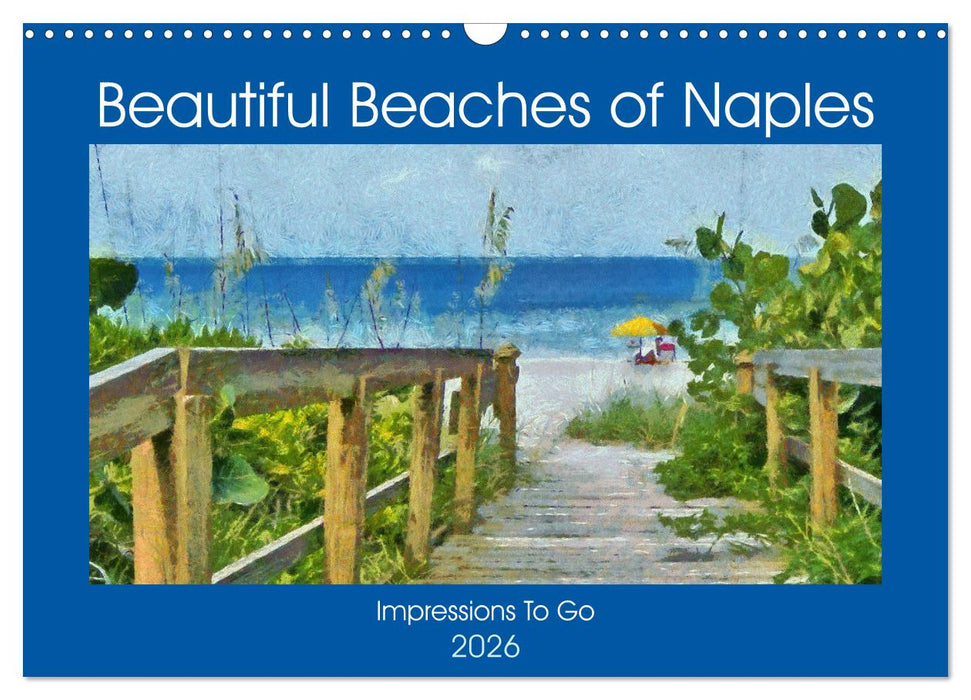 Beautiful Beaches Of Naples (CALVENDO Monthly Calendar 2026)