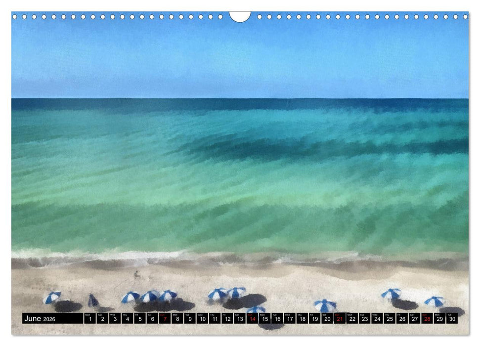 Beautiful Beaches Of Naples (CALVENDO Monthly Calendar 2026)