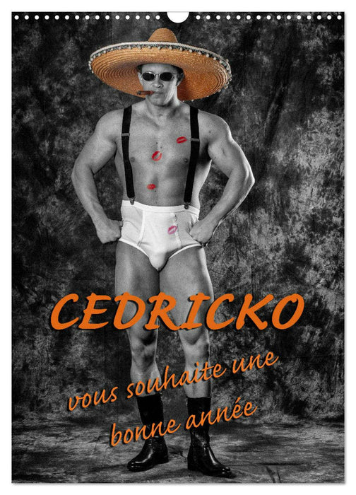 CEDRICKO vous souhaite une bonne année (CALVENDO Calendrier mensuel 2026)