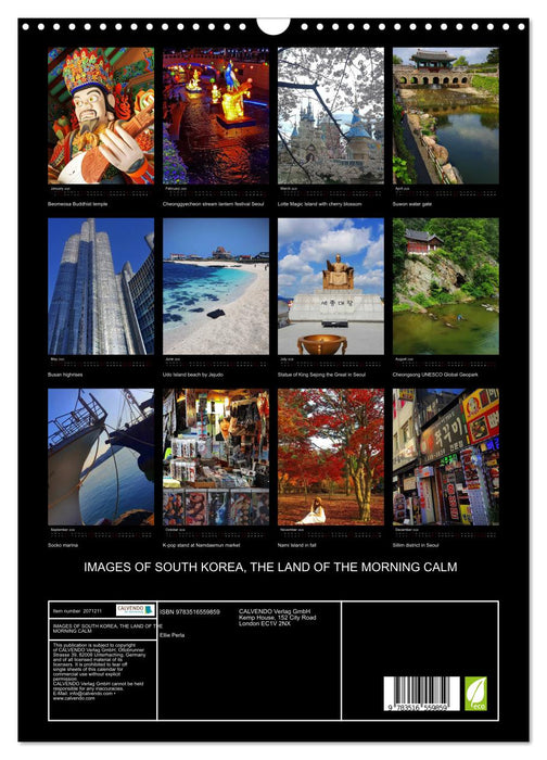 IMAGES OF SOUTH KOREA, THE LAND OF THE MORNING CALM (CALVENDO Monthly Calendar 2026)