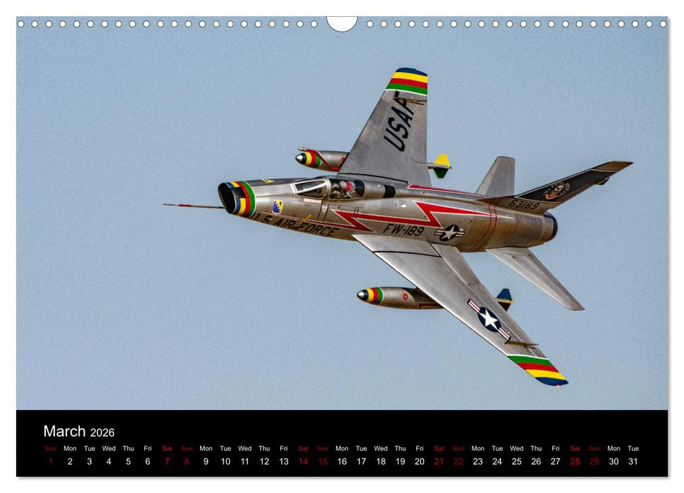 Dream Jets of RC (CALVENDO Monthly Calendar 2026)
