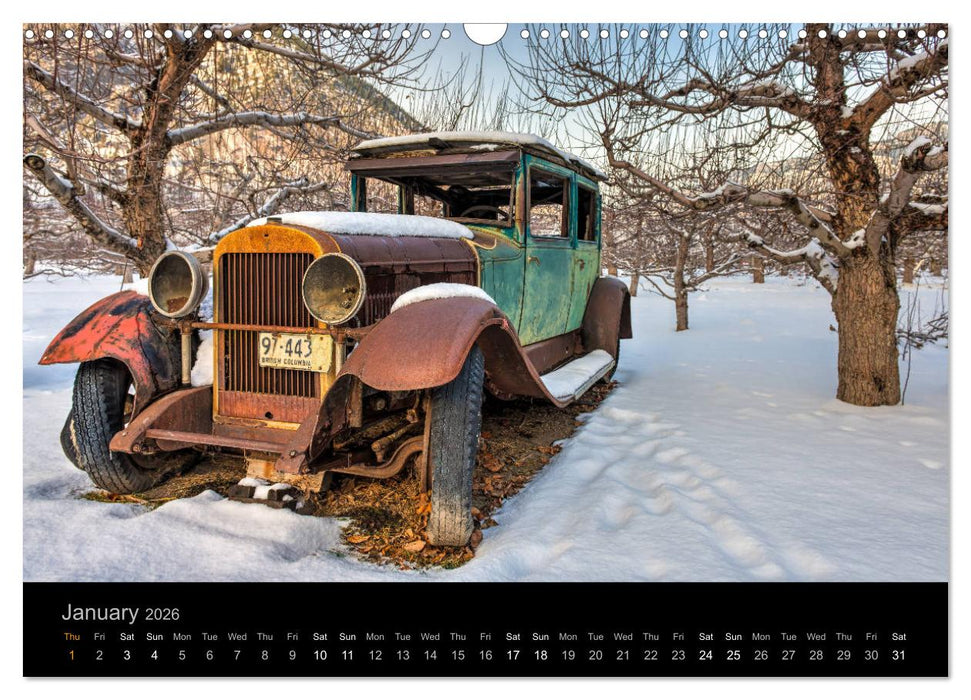 Classic Automotive Rust (CALVENDO Monthly Calendar 2026)