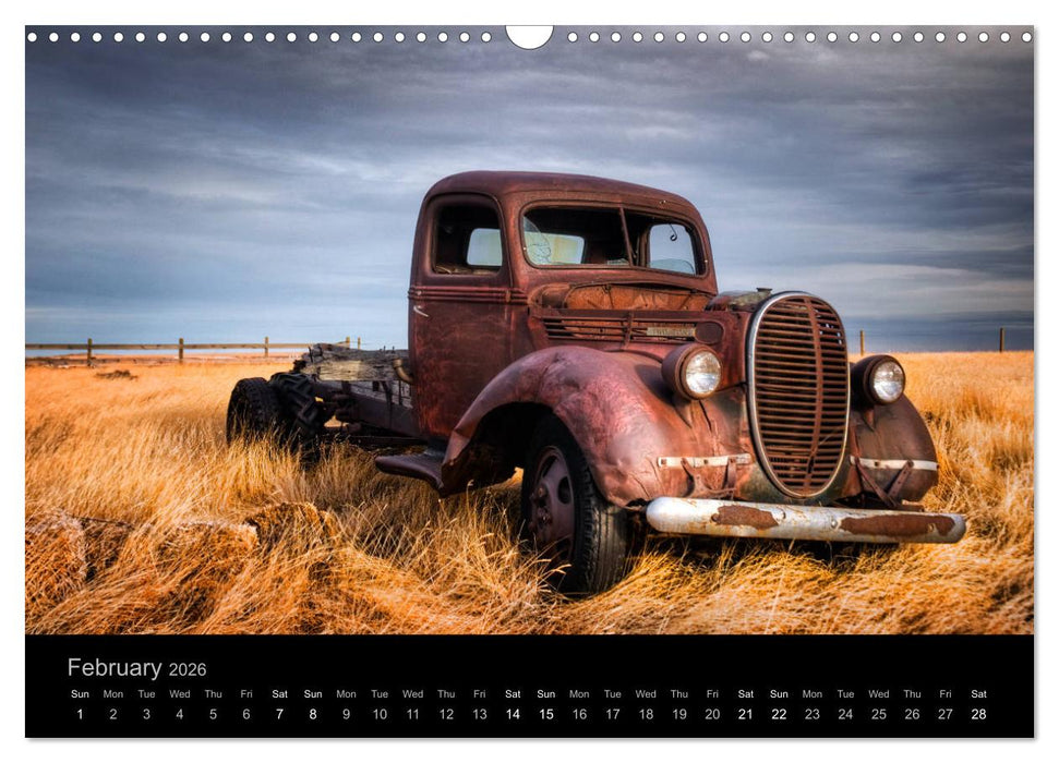 Classic Automotive Rust (CALVENDO Monthly Calendar 2026)