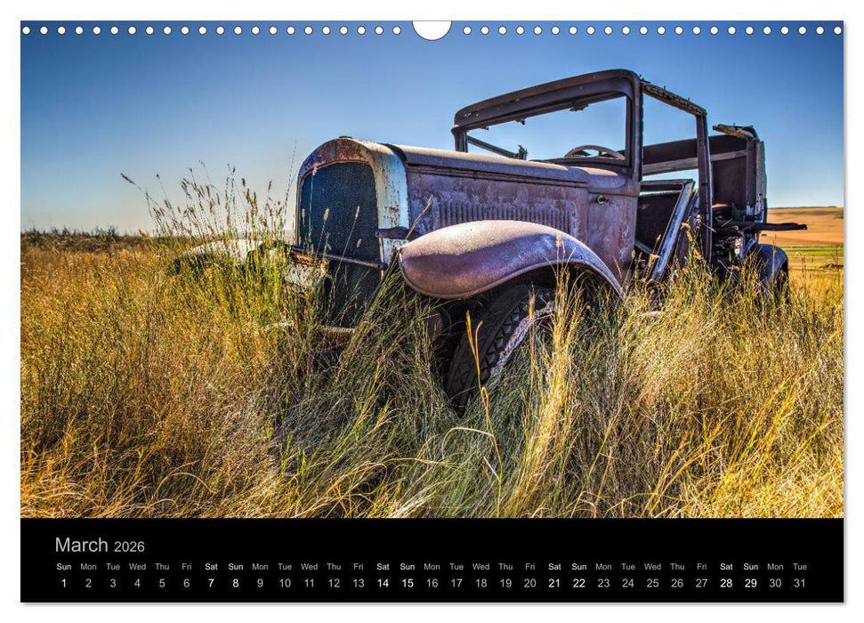 Classic Automotive Rust (CALVENDO Monthly Calendar 2026)