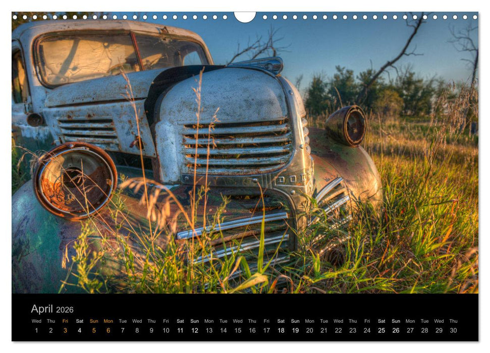 Classic Automotive Rust (CALVENDO Monthly Calendar 2026)