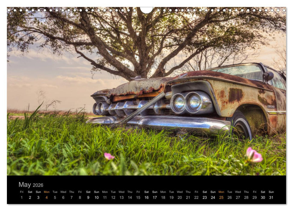 Classic Automotive Rust (CALVENDO Monthly Calendar 2026)