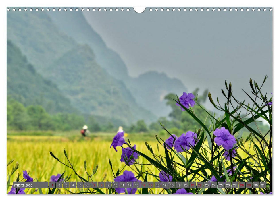 RIVIÈRE YULONG (CALVENDO Calendrier mensuel 2026)