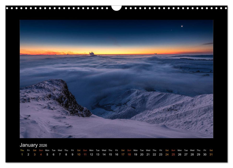 The Changing Seasons of the Peak District (CALVENDO Monthly Calendar 2026)