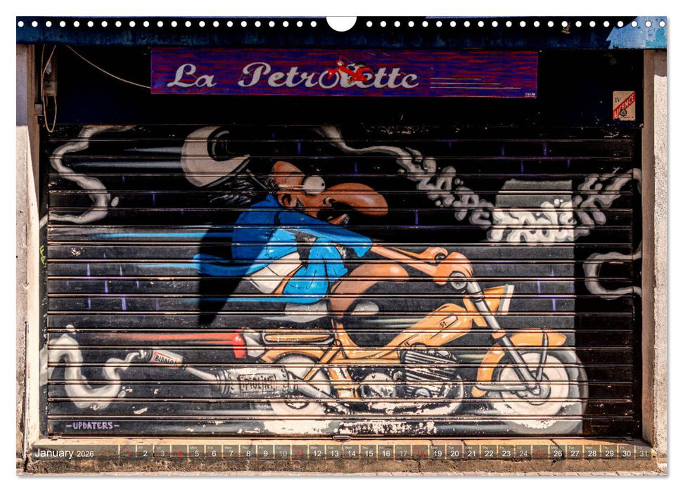 Streetart for Globetrotters (CALVENDO Monthly Calendar 2026)