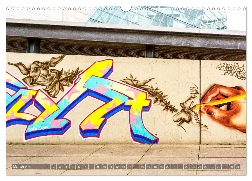 Streetart for Globetrotters (CALVENDO Monthly Calendar 2026)