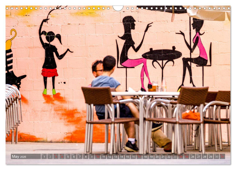 Streetart for Globetrotters (CALVENDO Monthly Calendar 2026)