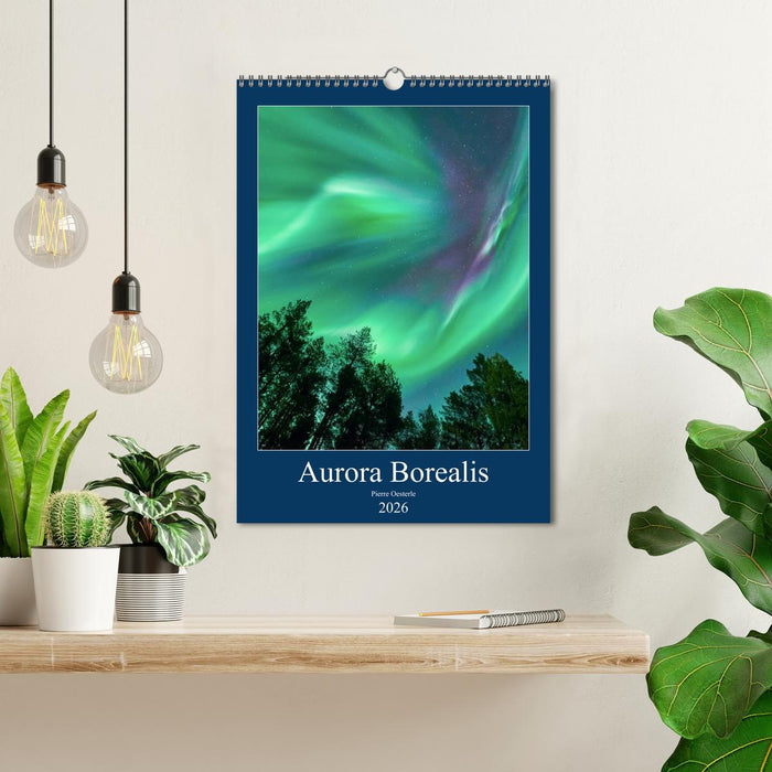 Aurora Borealis en Scandinavie (CALVENDO Calendrier mensuel 2026)