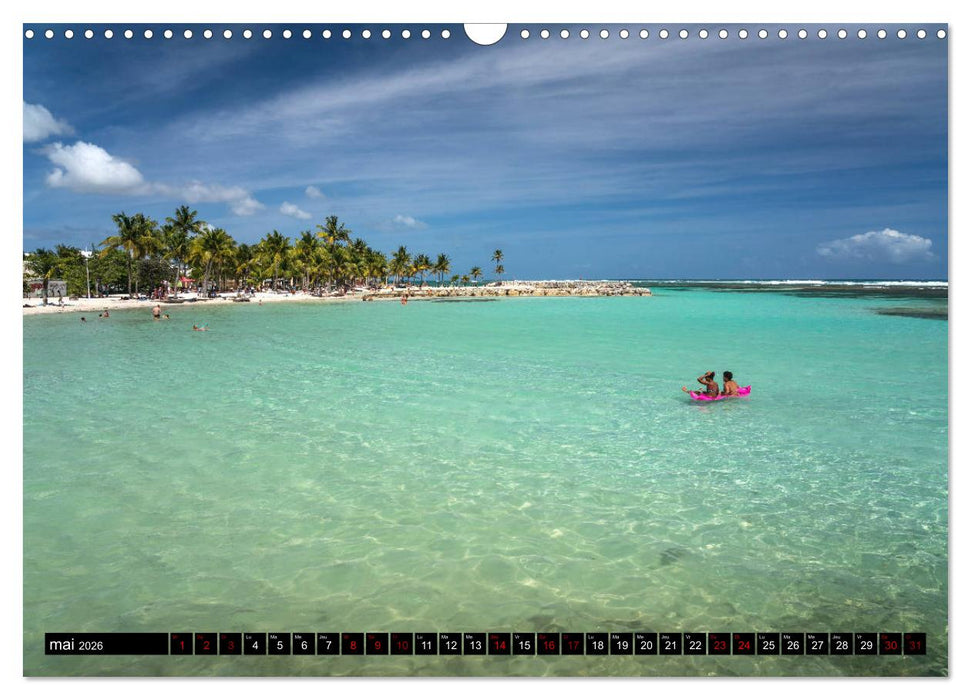Guadeloupe (CALVENDO Calendrier mensuel 2026)