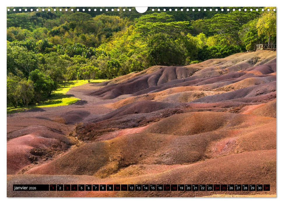 Maurice - l'Océan Indien (CALVENDO Calendrier mensuel 2026)