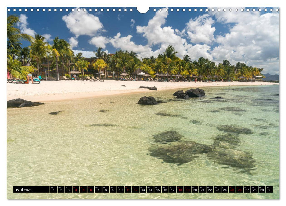 Maurice - l'Océan Indien (CALVENDO Calendrier mensuel 2026)