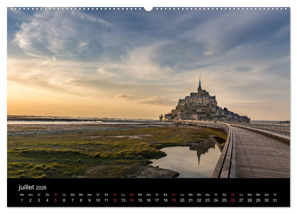 Normandie et Bretagne (CALVENDO Calendrier supérieur 2026)