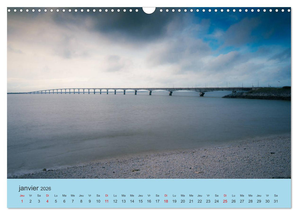 La Charente Maritime, des paysages entre terre et mer (CALVENDO Calendrier mensuel 2026)