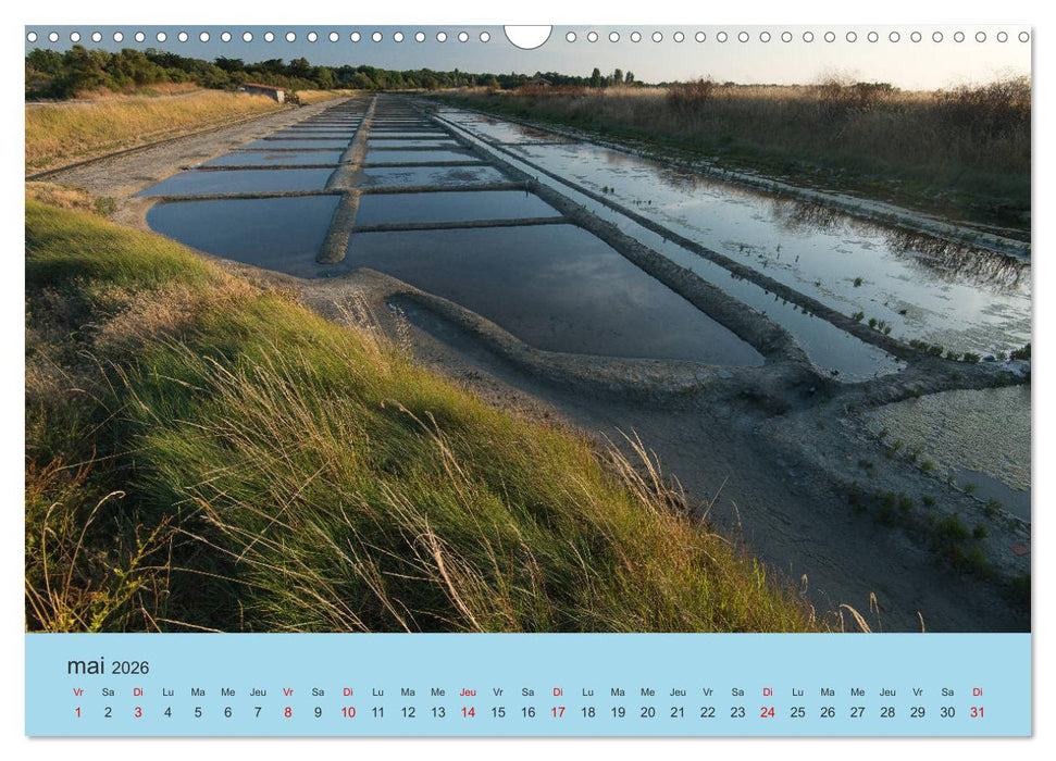 La Charente Maritime, des paysages entre terre et mer (CALVENDO Calendrier mensuel 2026)