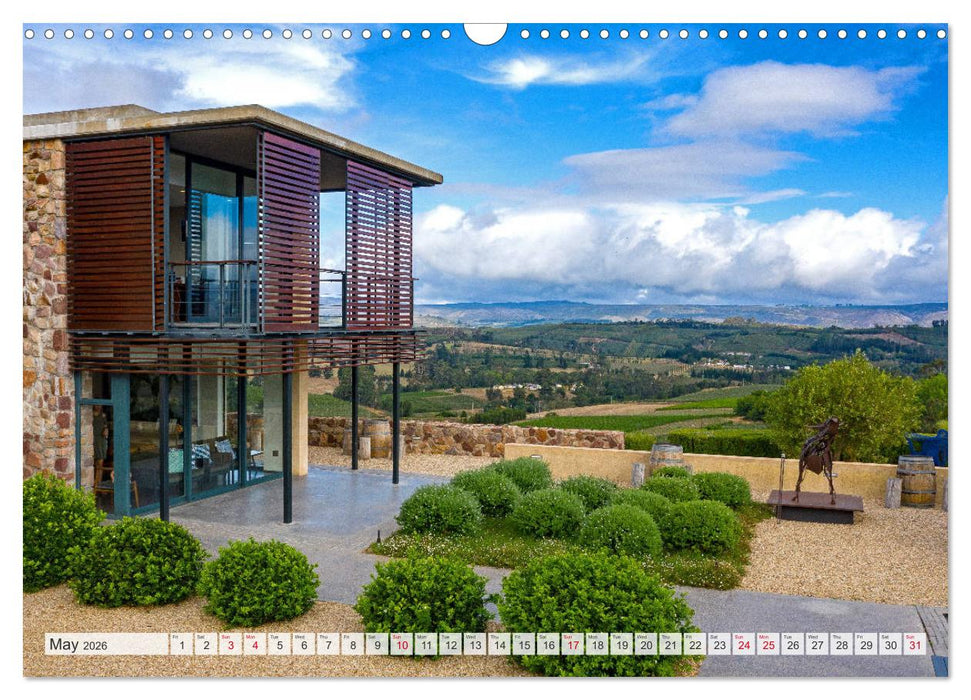 South African Wineries, wine architecture between tradition and modernity (CALVENDO Monthly Calendar 2026)