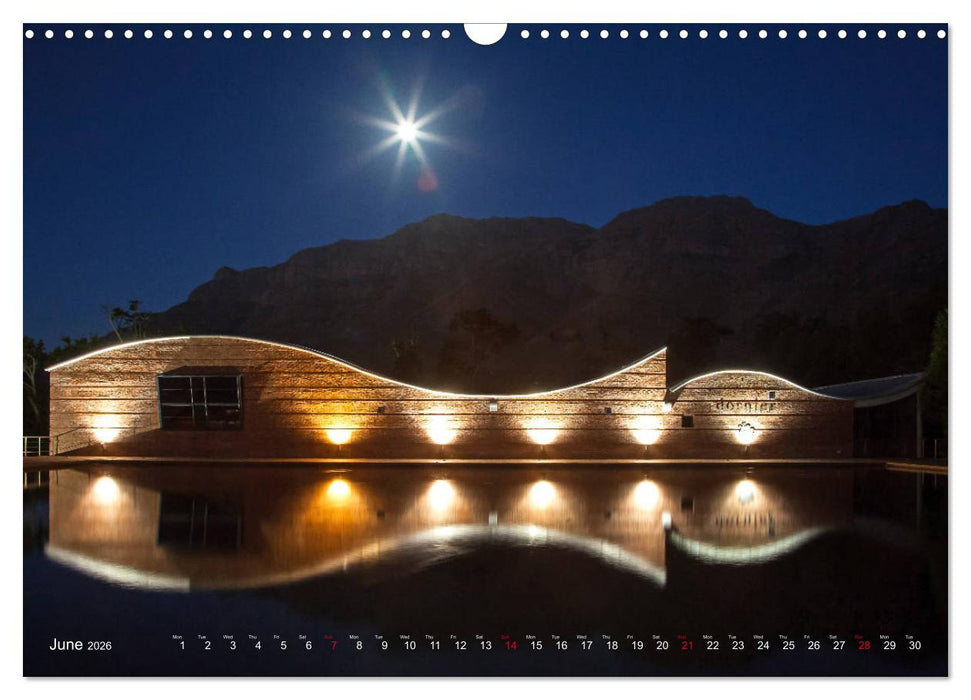 South African Wineries, wine architecture between tradition and modernity (CALVENDO Monthly Calendar 2026)