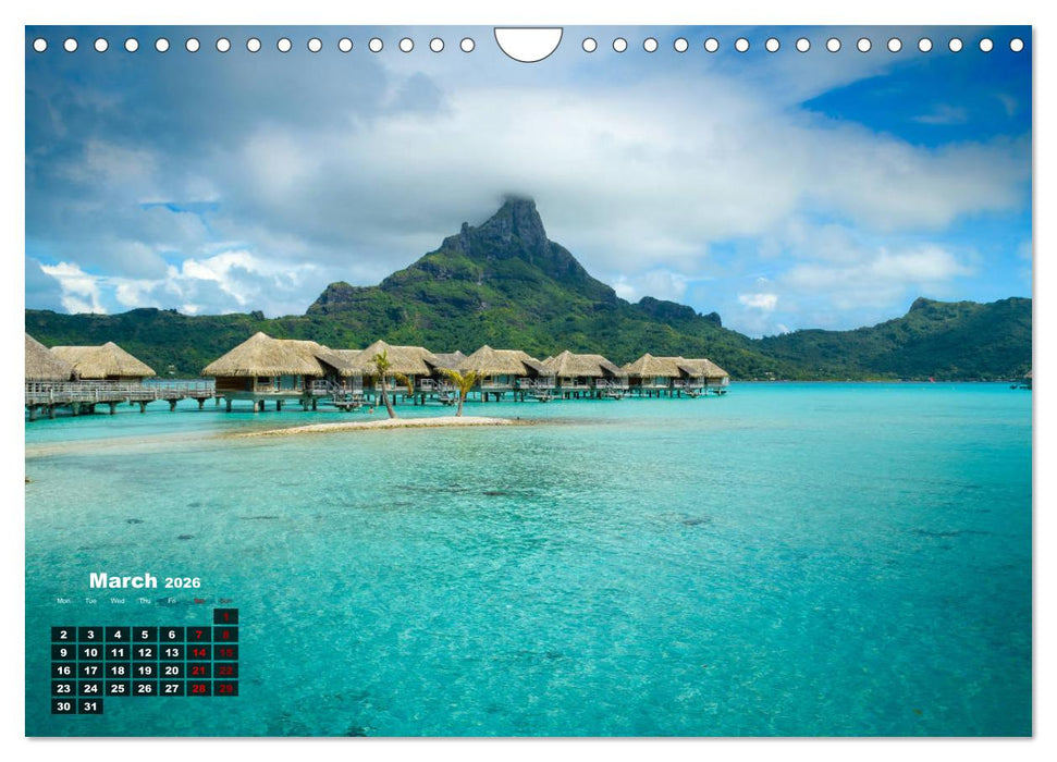 Bora Bora (CALVENDO Monthly Calendar 2026)