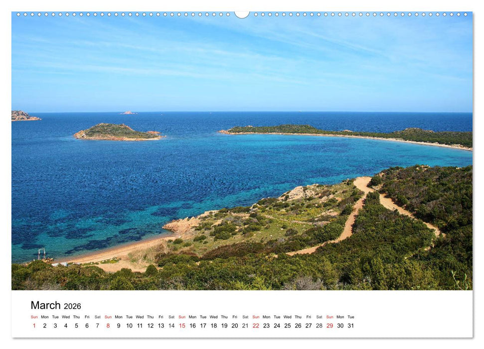 Bays of Sardinia (CALVENDO Premium-Calendar 2026)