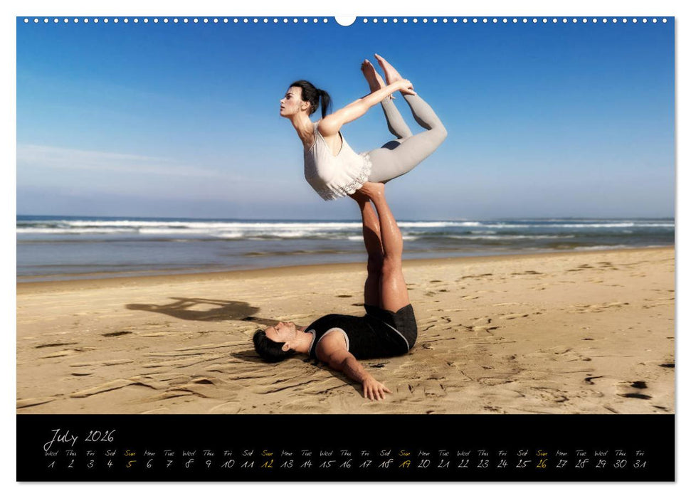 Yoga Couples - Harmony and Passion (CALVENDO Premium-Calendar 2026)