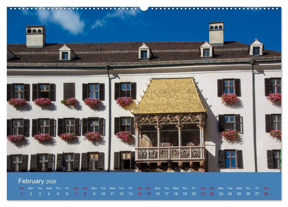 Innsbruck - Austria‘s capital of the alps (CALVENDO Premium-Calendar 2026)