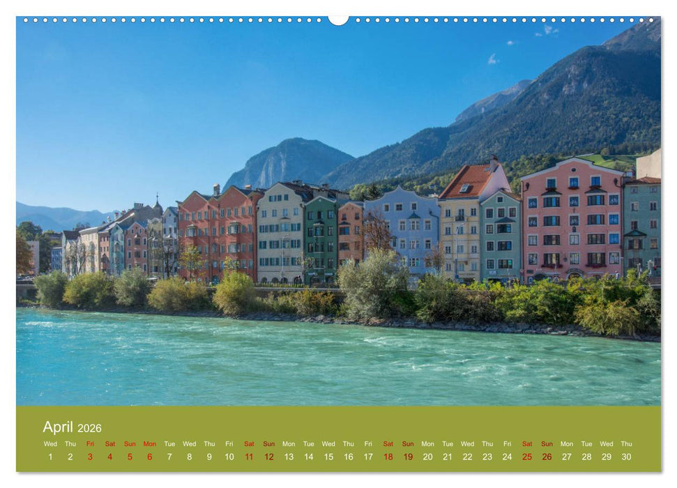 Innsbruck - Austria‘s capital of the alps (CALVENDO Premium-Calendar 2026)