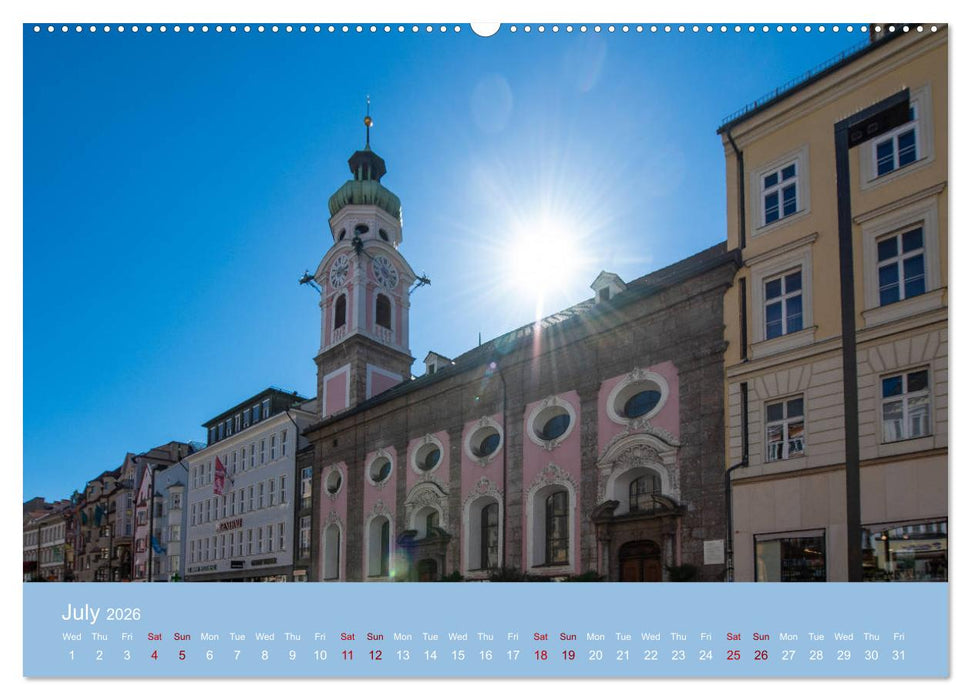 Innsbruck - Austria‘s capital of the alps (CALVENDO Premium-Calendar 2026)