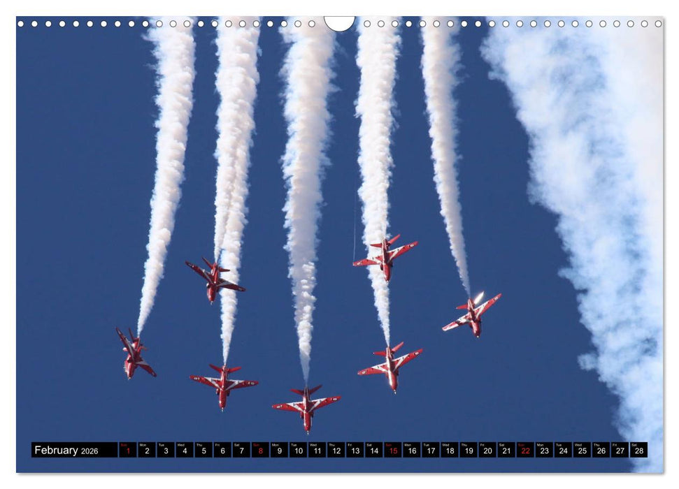Royal Air Force The Red Arrows Formation Team (CALVENDO Monthly Calendar 2026)