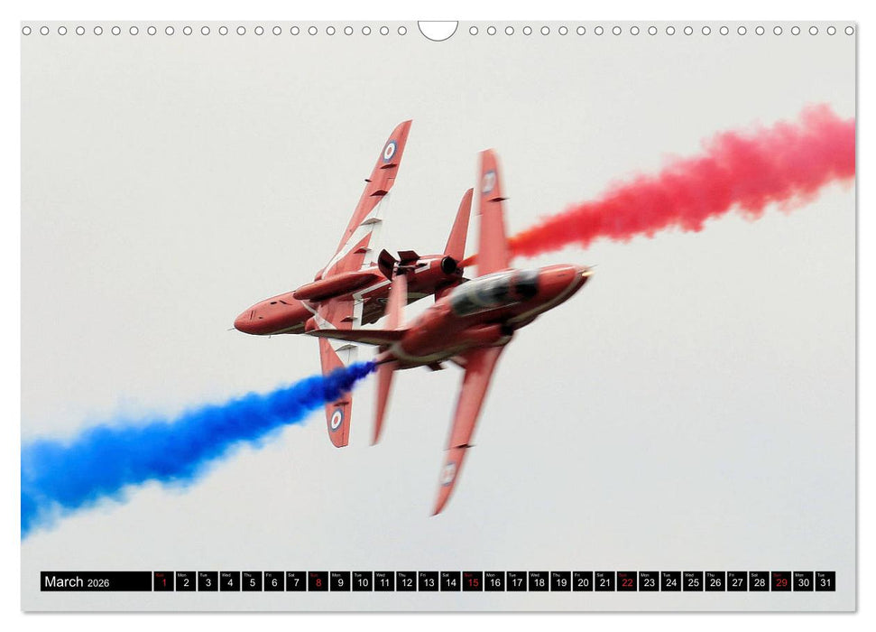 Royal Air Force The Red Arrows Formation Team (CALVENDO Monthly Calendar 2026)