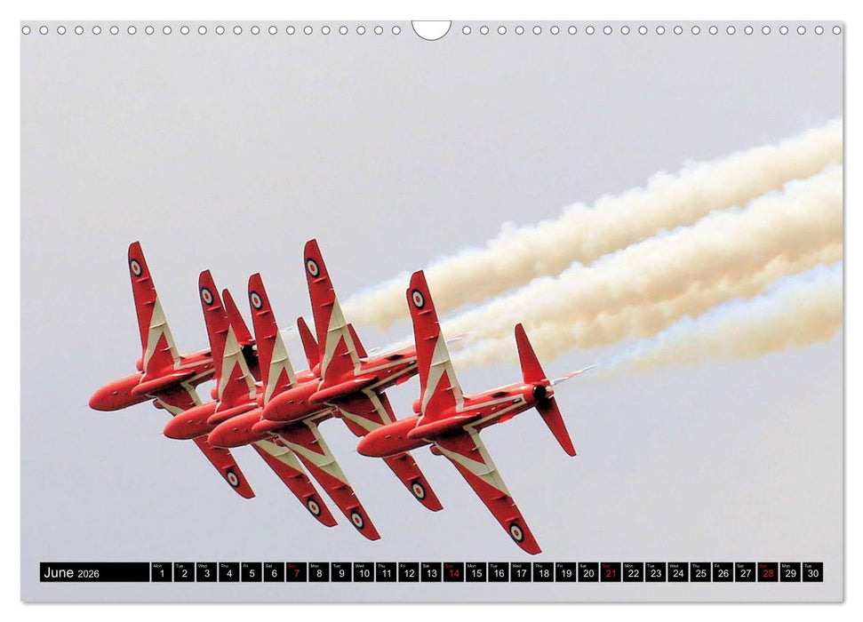 Royal Air Force The Red Arrows Formation Team (CALVENDO Monthly Calendar 2026)